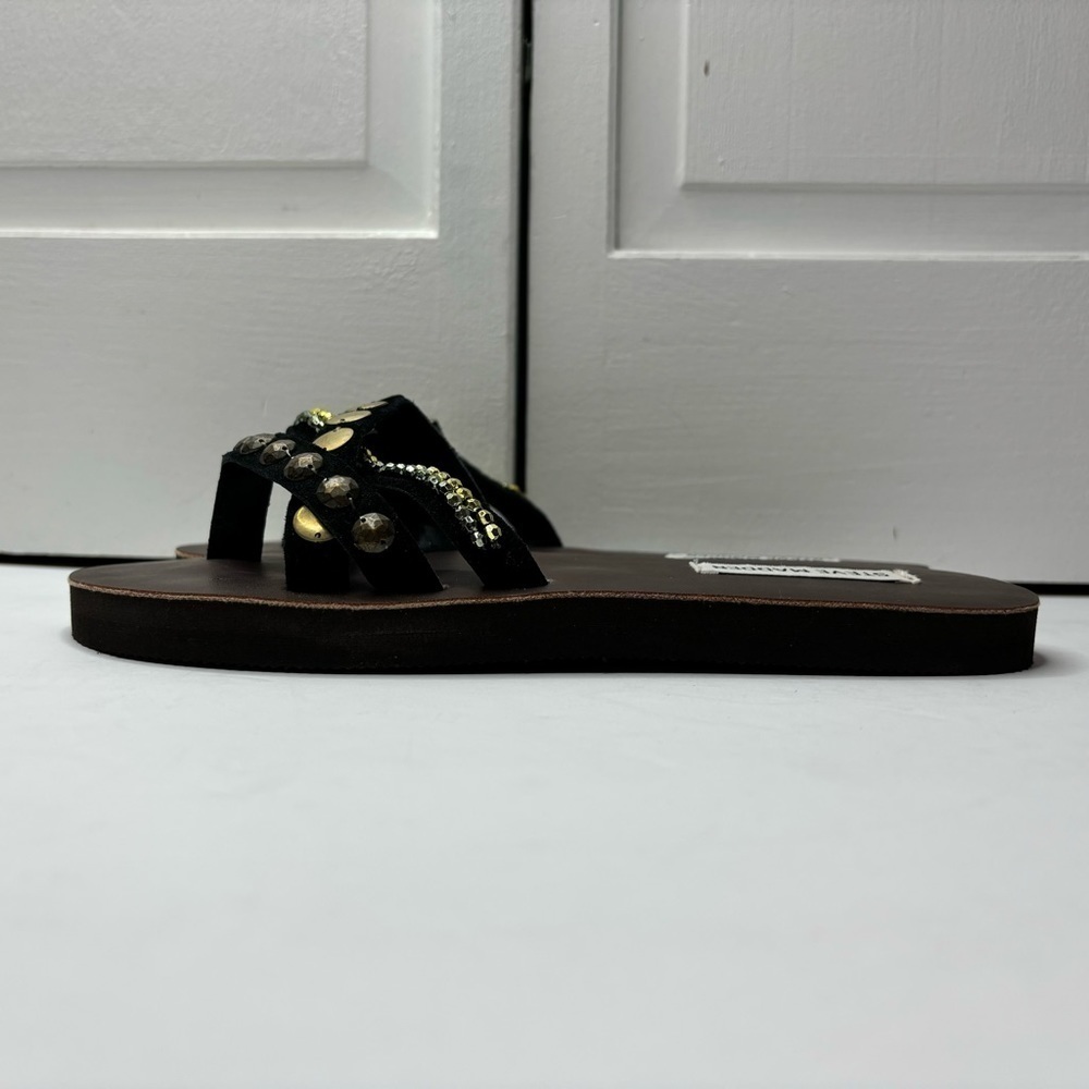 Price firm New STEVE MADDEN Black Gromit Slides Size 9